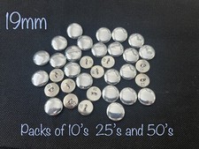 Upholstery button blanks for cover buttons size 32 = 19mm Loop back buttons