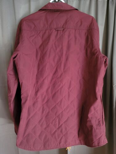 Sperry mens XL burgandy/cranberry color zip up. Quilted design See Description - Picture 2 of 9