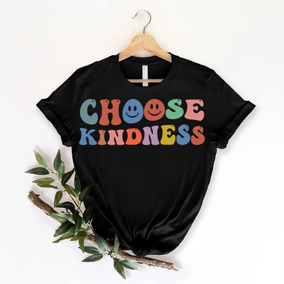 Choose Kindness Retro tshirt Be kind Kindness t shirt Retro lettering Positive 