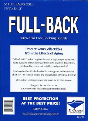 E.gerber 50 Full Backs Gold - 7-5/8'' X 10-1/2''