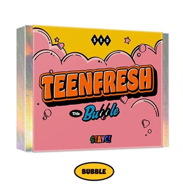 STAYC ユン サノク 公開放送 事前収録 teenfresh bubble STAYC 3rd Mini Album [TEENFRESH] BUBBLE CD+Book+P.Card+Poster+