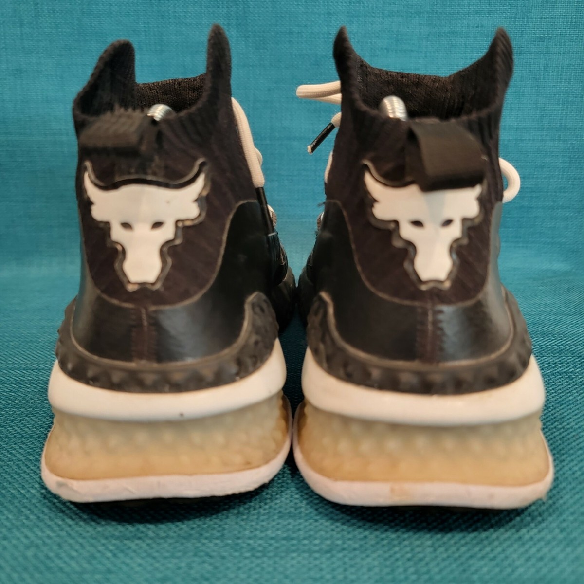 Under Armour Project Rock 1 Shoes Mens Size 8.5 Black White Training 3020788-001 Under Armour Project Rock 1 Shoes Mens Size 8.5 Black White  main image 2