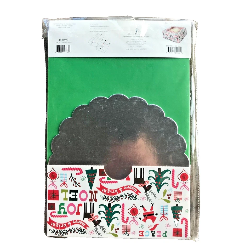 2 of 2Pack Christmas Cake Box w window Lid  10"X10"X5" - Image 3 of 3