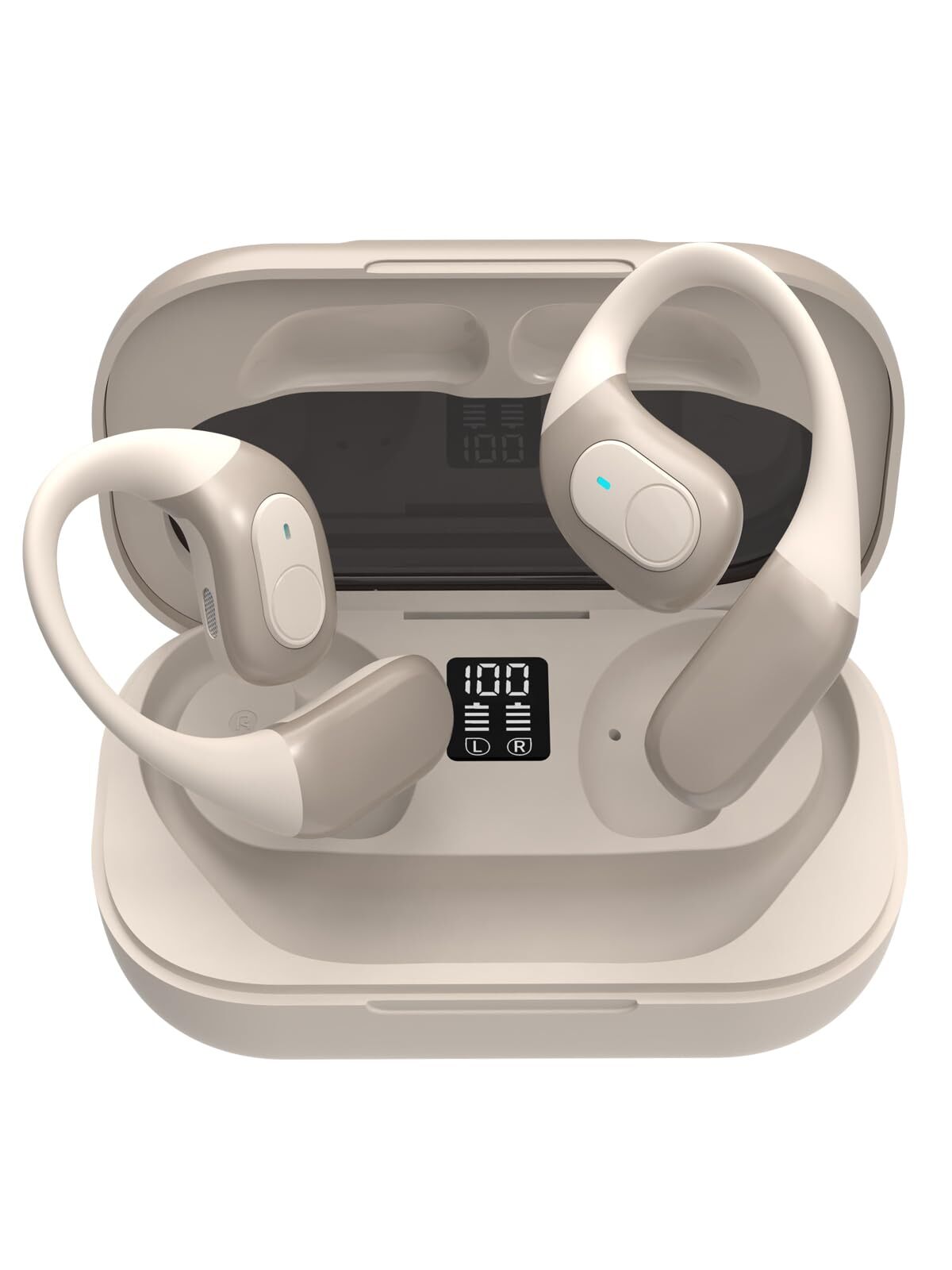 MALIHOO Wireless Open Ear Headphones Bluetooth Hook Ear Sport Earbuds for And...
