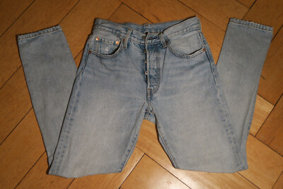 LEVIS Jeans 501 Series Slim vintage Damen W26 Hellblau TOP