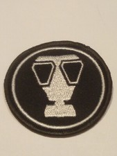 Feuerwehr Funktionsabzeichen Maskenträger auf Köper umkettelt 1 Stück (Fa42a)