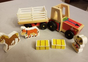 melissa and doug farm and tractor set