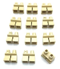 LEGO LOT OF 12 TAN SHORT LEG PIECES MINIFIGURE BODY PARTS 