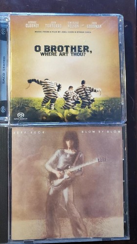 O Brother Where Art Thou? and Jeff Beck Blow by Blow SACDs in like new condition