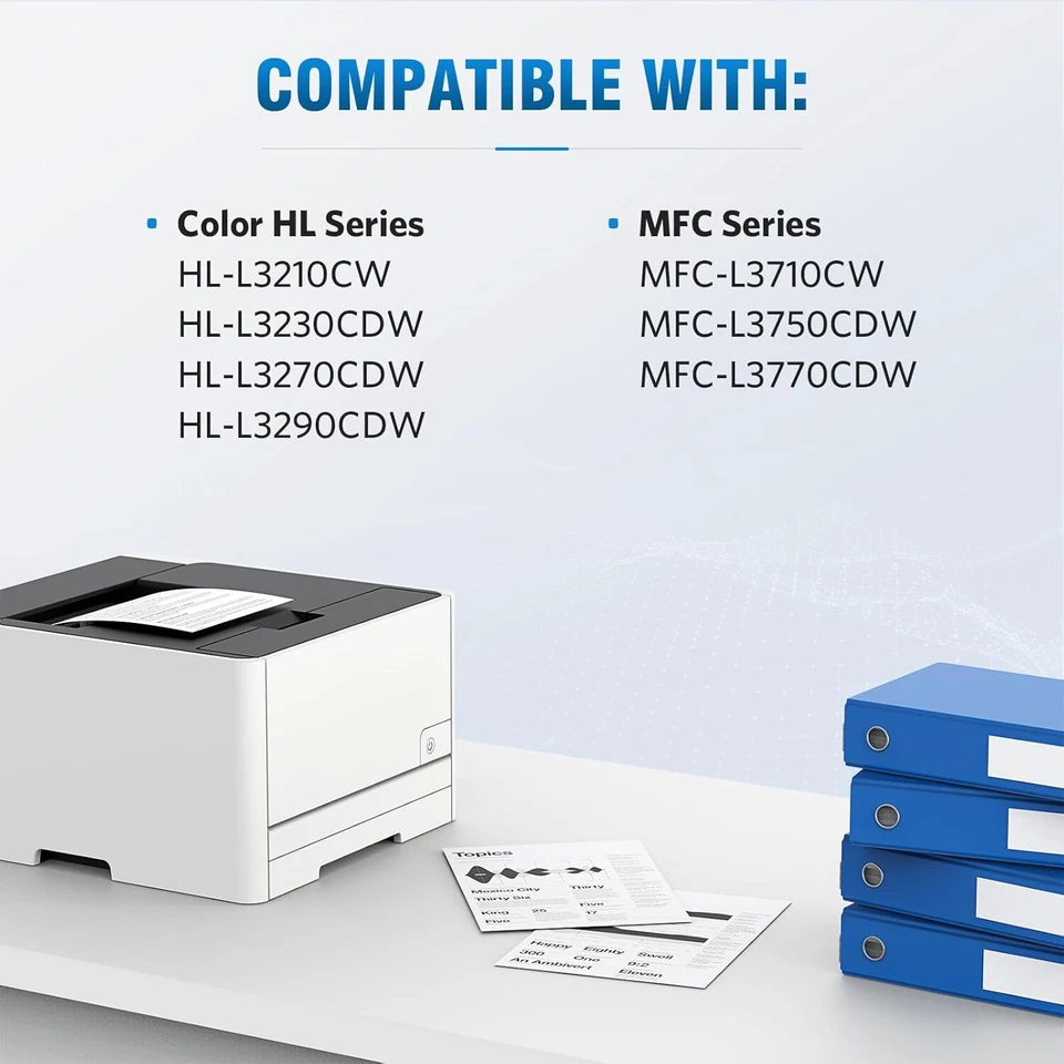 4 Pack TN227 Toner HIgh Yield For Brother MFC-L3770CDW HL-L3270CDW HL-L3290CDW - Image 2 of 4