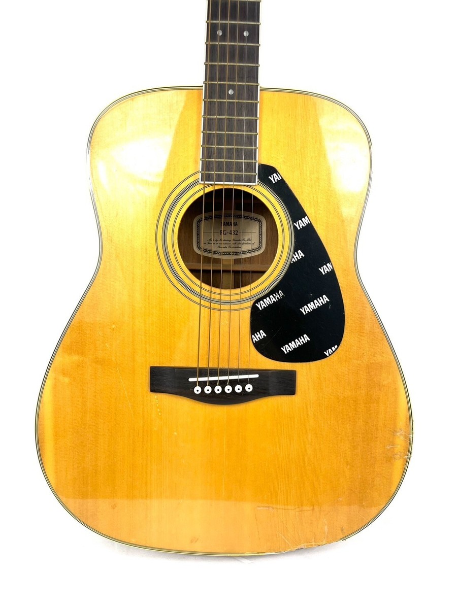 Yamaha FG-432 Acoustic Guitar Natural Tested Vintage USED Rare 