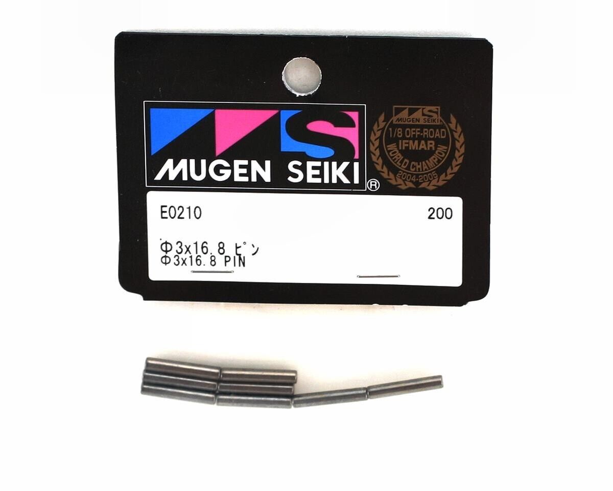 Mugen Seiki 3x16.8 Wheel Hub Pins (8pc): X5 Mugen Seiki 3x16.8 Wheel Hub Pins (8pc): X5