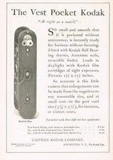 Antique Vest Pocket Kodak Camera Art Print Ad b