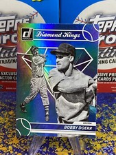 2023 Donruss Baseball #14 Bobby Doerr Diamond Kings Carolina Blue Holo