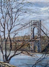 Original oil painting. Oil on board. Signed by artist. 9x11 in. framed 