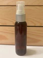 10 Pc 2 oz Empty Plastic Cosmetic Pump Bottles Amber Brown