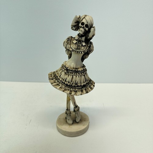 Santa Muerte Statue Catrina Mexicana Skeleton Figurine Dia de Los Muertos 8 "