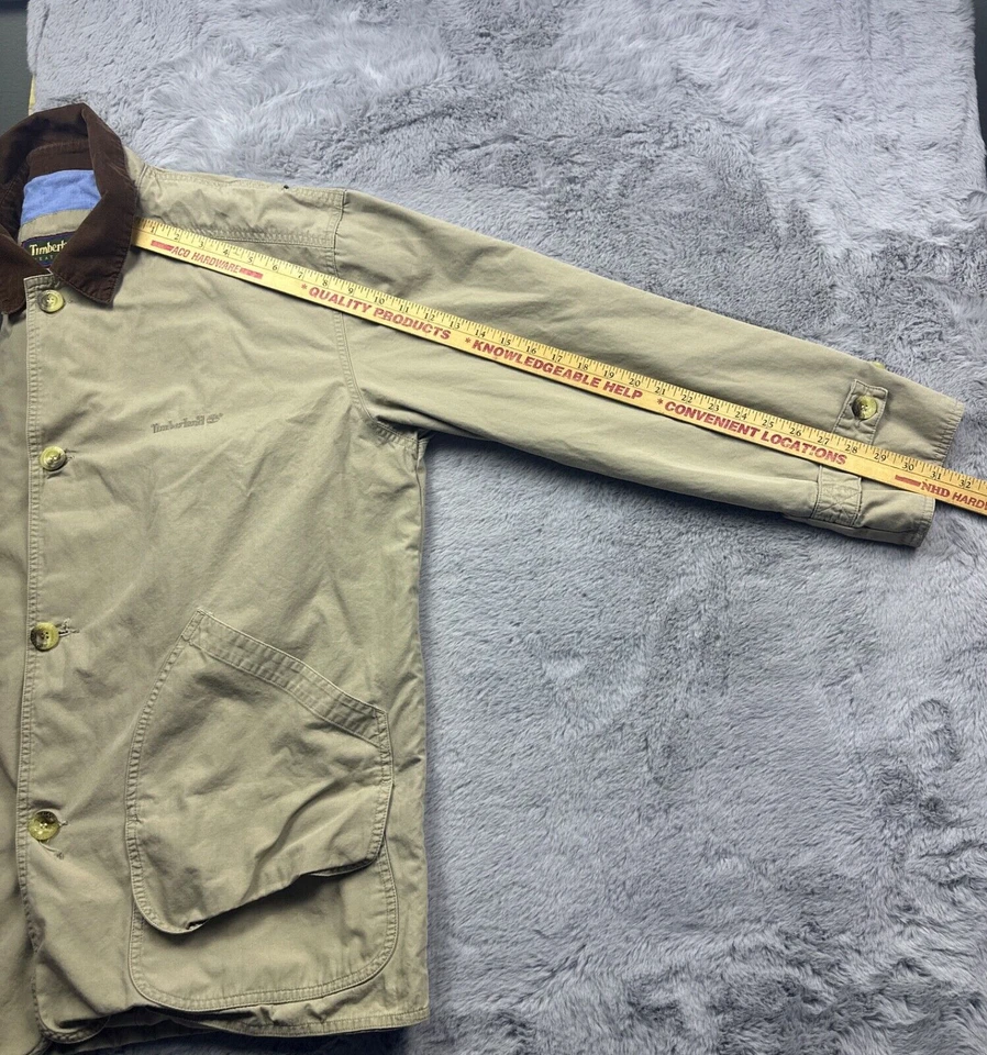 Vintage Timberland Jacket Mens Large Tan Weather Gear Chore Barn Outdoor - Image 3 of 4