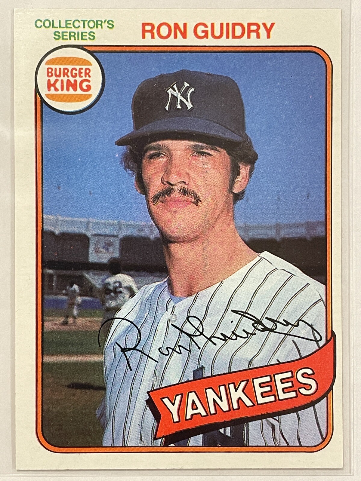 1980 Topps Burger King Ron Guidry #4 Pitch, Hit & Run New York Yankees Baseball