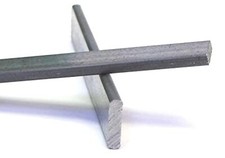 Stained Glass Reinforcing Bar, 1/8 x 1/2in Zinc Coated Steel 3ft x 4 Pieces