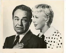 Edward G. Robinson & Ginger Rogers in "Tight Spot" (1955) Photo, f892