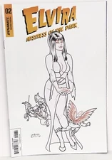Elvira Mistress of the Dark #2 Cover G Joseph M Linsner VARIANT Dynamite Comics
