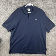 Lacoste Polo Golf Shirt Mens 8 Blue Short Sleeves Logo Normcore Sports Dadcore