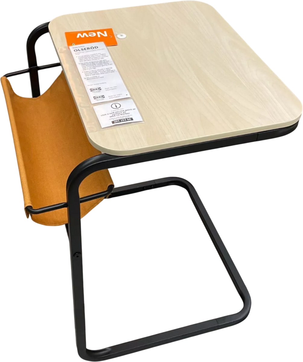 Brand New IKEA OLSEROD Birch Effect Side Table 53x50 cm (20 ⅞x19