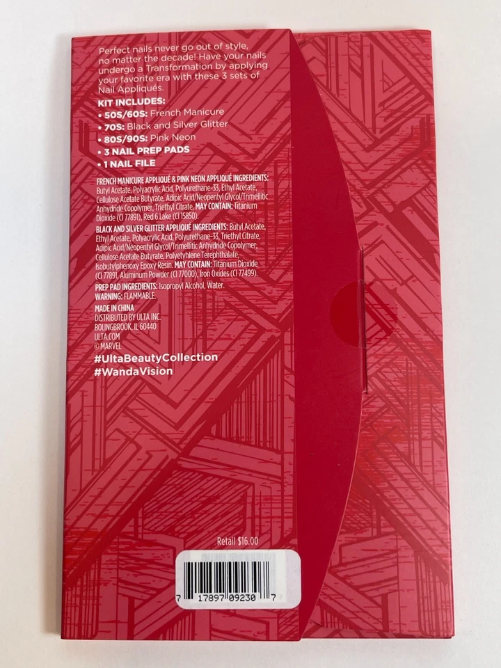 Nuevo juego de calcomanías para uñas Ulta Beauty Collection x Marvel Studios WandaVision Foto 2 de 2
