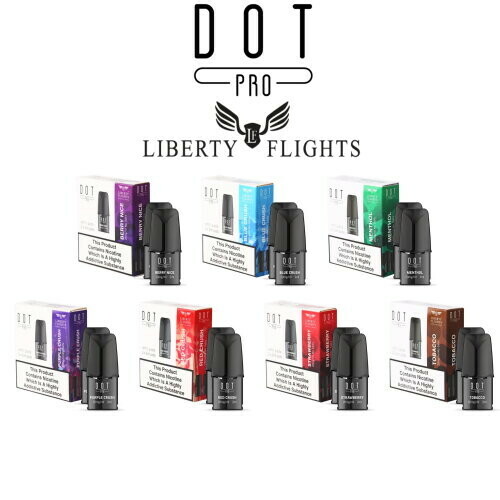 DOT PRO PODS KIT Vape Refills Pack of 2,with Vampire Vape & Double Drip  Liquid