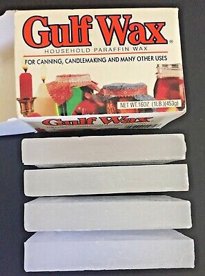 Gulf Wax Household Paraffin Wax 16 Ounce Package For Canning & Candle  Making