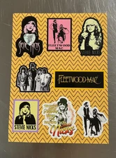 Fleewood Mac Sticker - Rumours Dreams Stevie Nicks - Sticker Sheet Pack