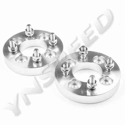US 2PCS 4x100mm Bolt | 1" Thick | 12x1.5 Studs Wheel Spacer Adapters 67.1mm 4lug - Picture 6 of 6