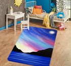 3D Blue Lake Moon Mountain NA12435 Game Rug Mat Elegant Photo Carpet Mat Fay