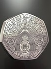 Gibraltar 🇬🇮 Coin 50p pence 2024 King CIII Coronation Westminster Abbey