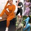 thumbnail 4 - Womens Seamless 2pcs Yoga Suit Crop Top+Leggings Bra Pants Sports Gym Set Outfit