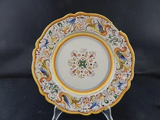 Antique Plate Ceramic Maiolica Deruta Perugia Early 900 Renaissance #9178