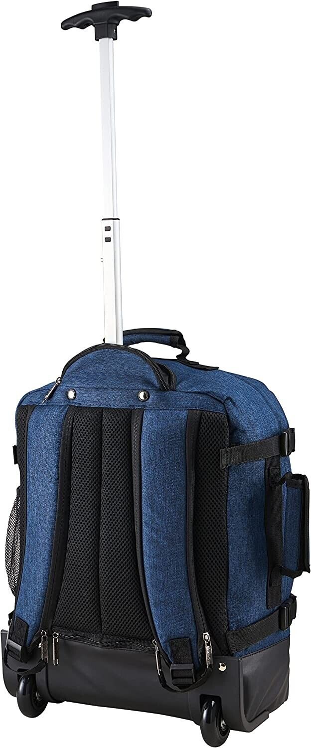 Cabin Max Greenwich 30L 18x14x8" (45x36x20cm) Hybrid Trolley Backpack (Blue)