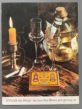 Finas die Feine Cigarette Bier das Beste Original 1966 Vintage Advert Werbung V2