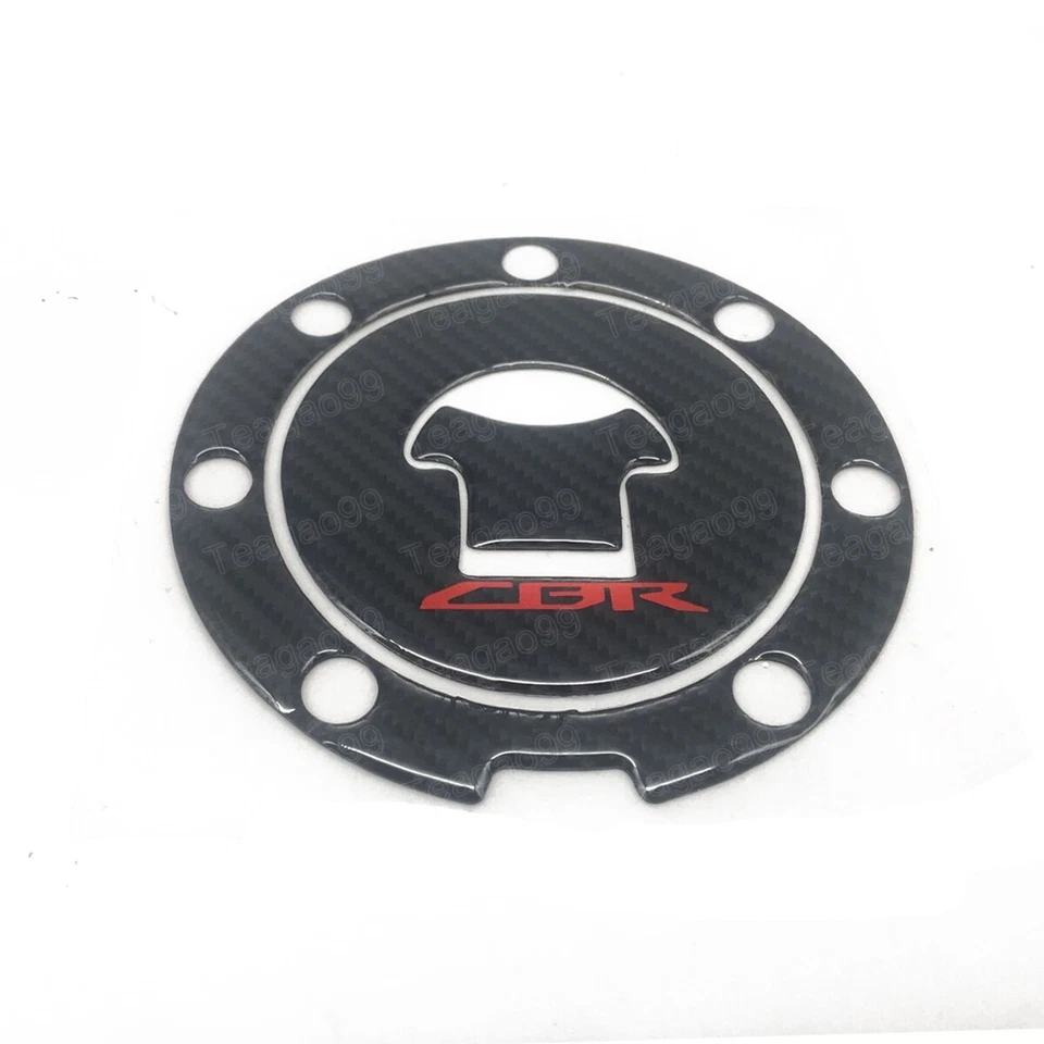 Protector adhesivo de tapa de gas combustible de fibra de carbono para Honda CBR600RR 2003-2016 Foto 3 de 3