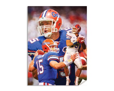 Tim Tebow Florida Gators NCAA College Football Quarterback QB Art Print 1AM3