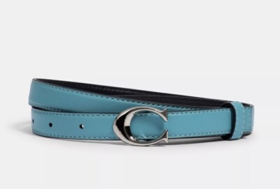 Coach belt size medium Amazon.com: COACH Wide Reversible Belt Black/Mahogany One  main image 4