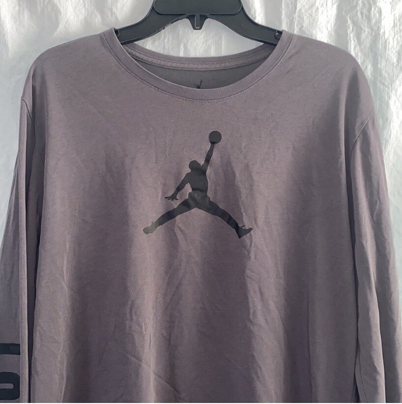 VTG Nike Long Sleeved Shirt  Y2K Air Jordan Flight Jumpman LG Crew T-Shirt 90’s