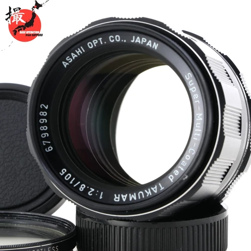 [Near MINT] PENTAX Super Multi Coated SMC TAKUMAR 105mm F/2.8 Lens Tested JAPAN