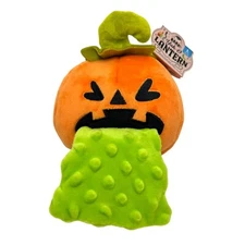 Bark Box YAK-A-LANTERN Plush Halloween Pumpkin Dog Toy Large 50+ Lb