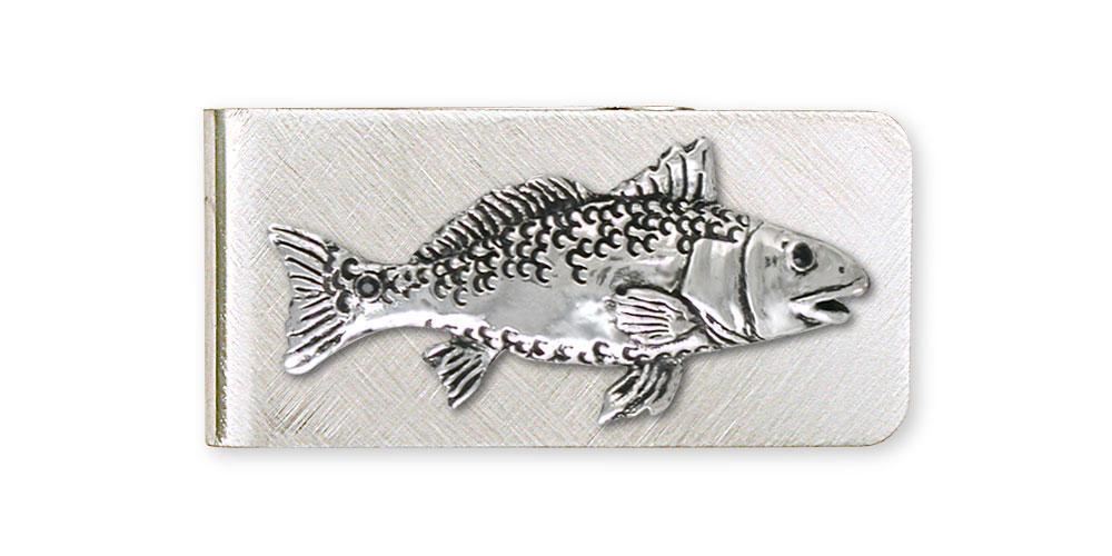 Handmade Sterling Silver Redfish Money Clip RF2-MC for Men-image