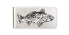 Redfish Money Clip Jewelry Sterling Silver Handmade Fish Money Clip RF2-MC
