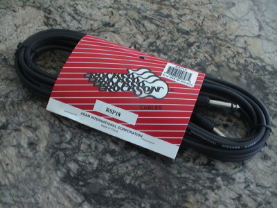 ROCKSON RSP18 18FT SPEAKER CABLE - BLACK - NEW IN PACKAGE!