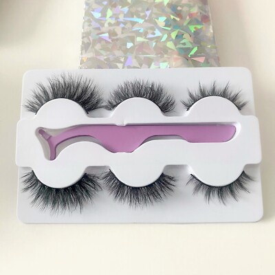 Wispy Falsche Wimpern Lash Trio mit Wimpernpinzette/Applikator GRATIS