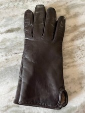 NWOT Coach Leather Gloves Dark Brown. Women Size 7